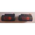 2 x Black & Decker 36V 2.0ah Lithium Rechargeable Batteries