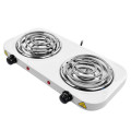 Portable Electric 2 Burner Spiral Cooker Coil Instant Heat Dual Helix Circuit