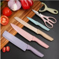 6-piece kitchen knife set, chef`s tooth-cutting practical vegetable and fruit knife