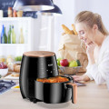 4.5 liter air fryer with digital display electric air fryer for baking, roasting and grilling