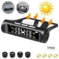 Wireless tire pressure monitoring system solar TPMS comes with 4 external sensors