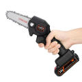 6 inch portable mini cordless electric chain saw single hand saw woodworking tool with tool box