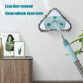 Rotatable triangle cleaning mop bathroom interior wall ceiling floor cleaning mop