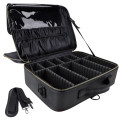 Professional cosmetic bag travel with adjustable divider women`s cosmetic storage bag