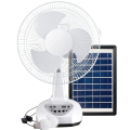 12-inch solar fan rechargeable fan with USB port OP-051
