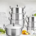 10 piece aluminum pot set home shop kitchenware