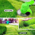 36V electric cordless lawn mower with two rechargeable batteries