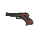 Kids toy pistol black gun model with plastic bullets