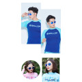 *In Stock* Ballop Blue Mirror, White Framed PC Lens Sunglasses Imported- made in Korea