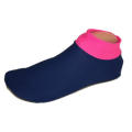 Adult Neon Pink & black Aqua/Airline Socks/ Ballet Shoe Cover / Swim Sox (Size 3-4 or 7-8)