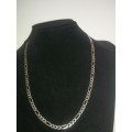 *** Stunning Mens 925 Solid Sterling Silver Figaro Chain - Made in Italy!!***