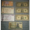 USA, Namibia and Zimbabwe Banknote Lot - Crazy R1 Start - Bid per note to take all