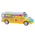 Transparent Gear School Bus Car Vehicle Toy
