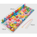 Wooden Magnetic Logarithmic Board with Educational Toys for Kids, Alphabet Board. Stacking Toy