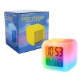 7 Colour Change Digital Glowing LCD Alarm Clock with Date, Time and Temperature