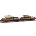 PICO GERMAN WW2 LOW BED DR WAGONS (HO)