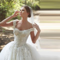 Wedding Dress - Off the shoulder Ball Gown Wedding Dress Size 36 or custom made