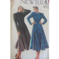 NEW LOOK PATTERNS 6912 DRESS WITH/OUT COLLAR SIZES 8 - 18 COMPLETE