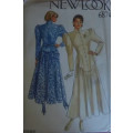 NEW LOOK PATTERNS 6874 STUNNING TOP & SKIRT - 6 SIZES IN ONE 8 - 18 COMPLETE
