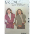 McCALLS 7241 JACKET SIZE SMALL 10 - 12-COMPLETE