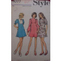 STYLE PATTERNS 4077 DRESS WITH PANELED HIGH-LINE BODICE SIZE JP 9 YEARS BUST 33` COMPLETE