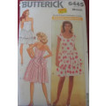 BUTTERICK 6445 SHAPED TIERED DRESS SIZE12-14-16 COMPLETE-UNCUT-F/FOLDED