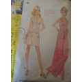 McCALL`S PATTERN 2442 DRESS & JUMPSUIT SIZE 16 BUST 38` COMPLETE IN A ZIPLOC BAG