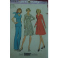 SIMPLICITY 6557 DRESS/TOP & PANTS SIZES 10 - 12 BUST 21 1/2-34` SEE LISTING