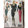 PATTERN VOGUE 7944 (BACKFACING EXCL, CUT ON 16) - EVENING DRESSES (SIZE 12-14-16)