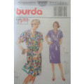 BURDA 4300 DRESS WITH COSS OVER TOP & SASH - 12-14-16-18-20-22-24 COMPLETE