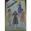 SIMPLICITY 5989 PULLOVER DRESS SIZE 14 COMPLETE