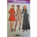 SIMPLICITY 5968 COLLARED DRESS WITH FRONT ZIPPER SIZE 14 BUST 92 CM COMPLETE