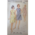VINTAGE IBUTTERICK 3868 ONE PIECE DRESS SIZE MEDIUM 12 - 14 COMPLETE-NO SEWING INSTRUCTIONS