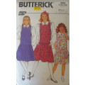 BUTTERICK 4064 GIRLS PINAFORE & BLOUSE SIZE 7-8-10 YEARS COMPLETE
