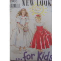 NEW LOOK PATTERNS 6036 GIRL`S PRETTY DRESSES SIZES 3 - 8 YEARS COMPLETE