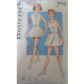 VINTAGE BUTTERICK PATTERNS 608 TENNIS DRESS SIZE 16 BUST 36` SEE LISTING