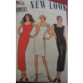 NEW LOOK PATTERNS 6056 STUNNING SHAPED NECK DRESSES SIZES 8 - 18 COMPLETE NEW LOOK PATTERNS 6056 STU