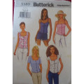 BUTTERICK PATTERNS 3389 STUNNING SEMI FITTED LINED TOPS SIZES 12-14-16 COMPLETE-UNCUT-F/FOLDED