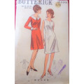 VINTAGE BUTTERICK 3734 ONE PIECE DRESS SIZE 14 BUST 34` COMPLETE