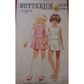 VINTAGE BUTTERICK PATTERN 5330 GIRL`S ONE PIECE DRESS OR PINAFORE SIZE 6 YRS BREAST 25` SEE LISTING