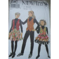 NEW LOOK PATTERNS 6982 KIDDIES CO-ORDINATES SEVEN SIZES IN ONE 8 -14 YEARS COMPLETE-UNCUT-F/FOLDED
