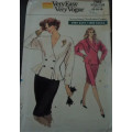 VOGUE VERY EASY PATTERNS - 7352 JACKET/SKIRT SIZES 12- 14 - 16 - COMPLETE