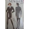 NEW LOOK PATTERNS 6157 JACKET & SKIRT -6 SIZES IN ONE - 8 -18 - COMPLETE