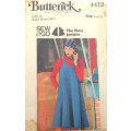 BUTTERICK 4412 LOOSE FITTING PINAFORE SIZE 12 BUST 87 CM COMPLETE