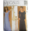 McCALLS 4296 STUNNING LINED EVENING DRESS SIZE 12-14-16-18 COMPLETE-CUT TO SIZE 18