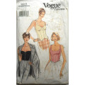 *RARE*VOGUE 9237 BUSTIERS- LINED TOPS SIZE 8-10-12 COMPLETE-CUT TO 12 - DIY BUSTIER, BUSTIER PATTERN
