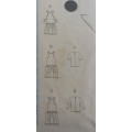 BUTTERICK 3518 MATERNITY PINAFORE & TOP SIZE 6-8-10-12 COMPLETE