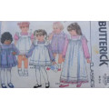 BUTTERICK 3554 TODDLERS DRESS & PINAFORE SIZE 4-5-6 YEARS COMPLETE