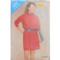 BUTTERICK PATTERN 5317 PULLOVER DRESS- SIZES 7 + 8 + 10 YEARS COMPLETE