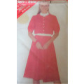 BUTTERICK PATTERN 3885 DRESS WITH COLLAR SIZE B 14 + 16 + 18 COMPLETE